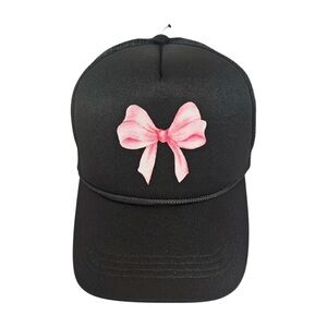 NEW David and Young Pink Bow Trucker Hat